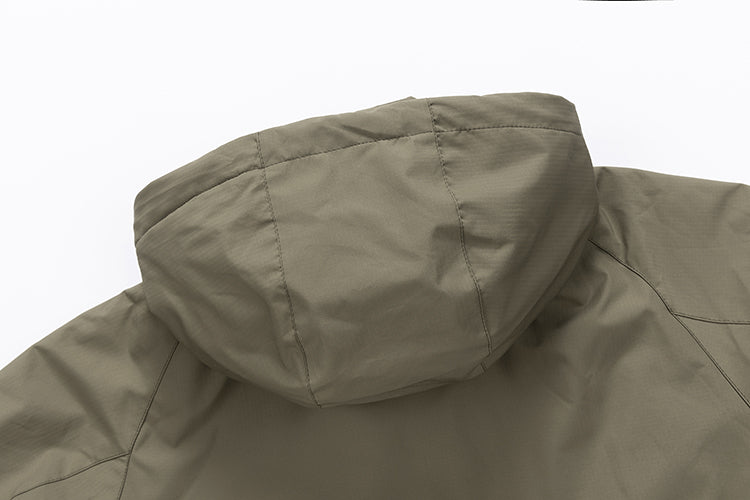 Men's Hooded Outdoor Windbreaker Jacket