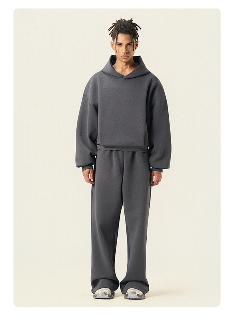 Boxy Drop Shoulder Pullover Hoodie