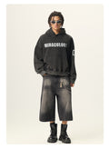 Washed Graphic Boxy Hoodie