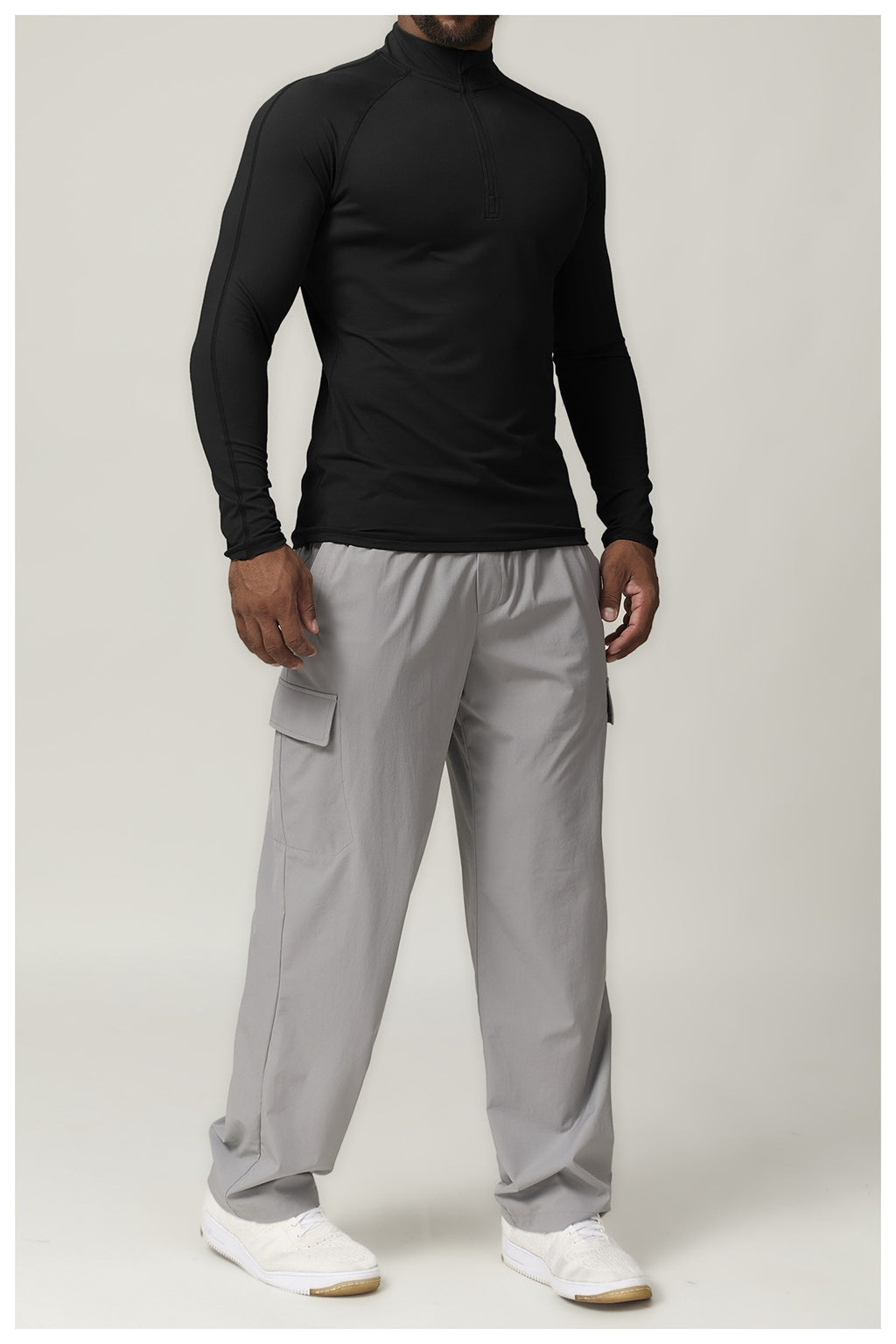 Men’s Zip Neck Long Sleeve Training Pullover